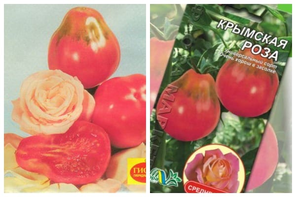 penampilan tomato Crimean mawar