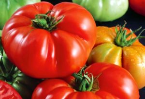 Description of the red buffalo tomato variety, cultivation features and yield