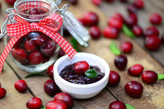 lingonberry in a plate