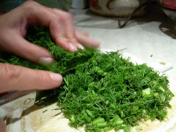 chopped dill