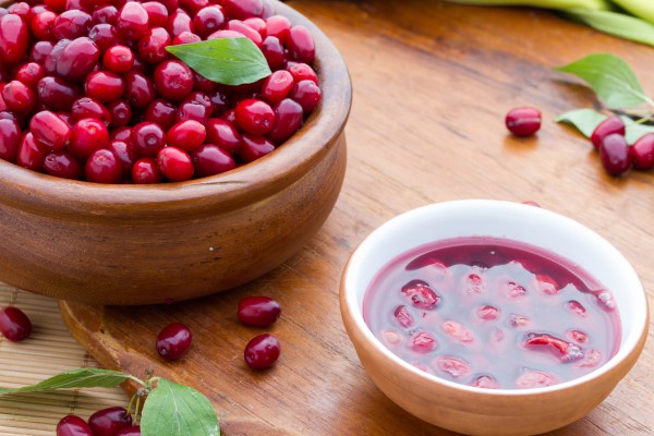 dogwood jam in a bowl