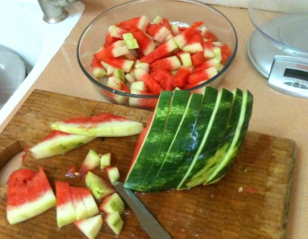 sandia en rodajas