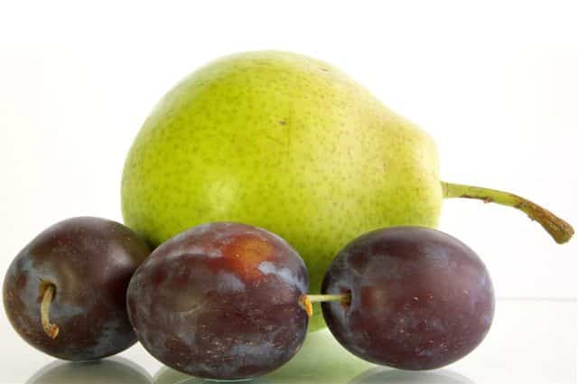 cherry plum with pears