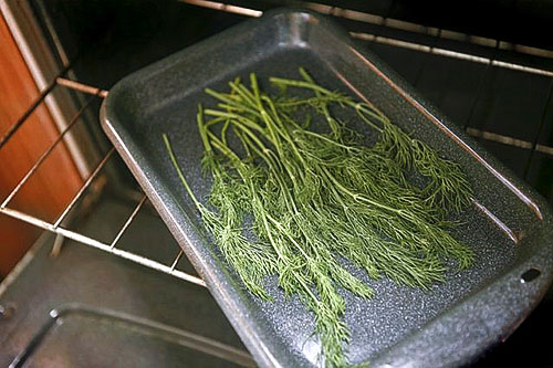 greens in the oven