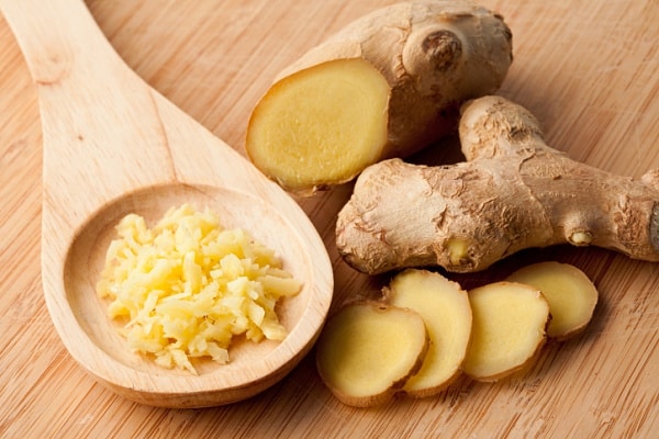 grated ginger