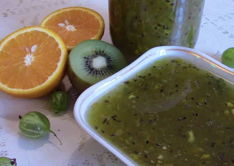 Confiture de kiwi et d'orange