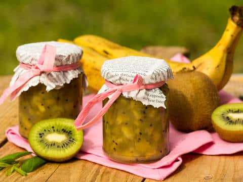 Mermelada de kiwi con plátano