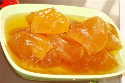 confiture de melon dans une assiette