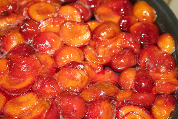 Confiture de cerises et prunes