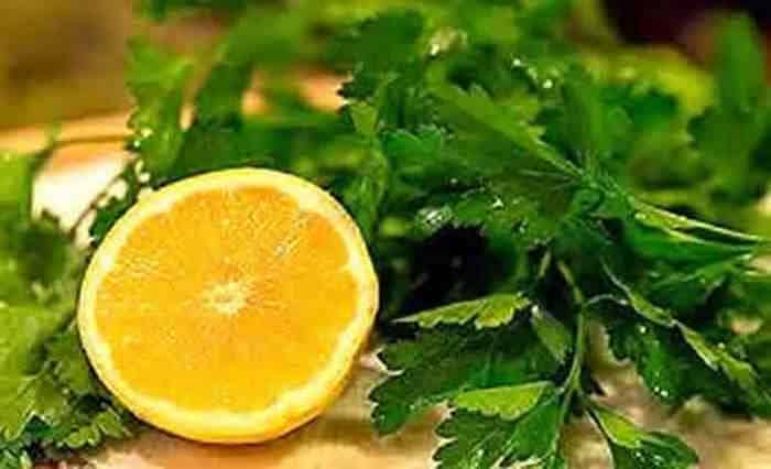 lemon and parsley