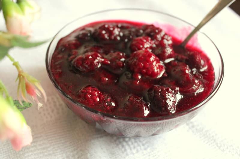 Recette de framboises