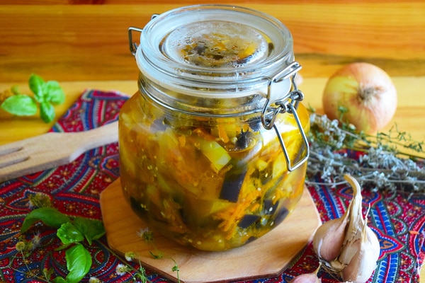 courge d'aubergine salée