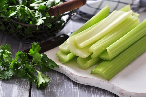 chopped celery