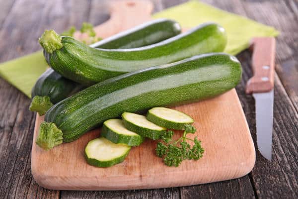 courgettes hachées