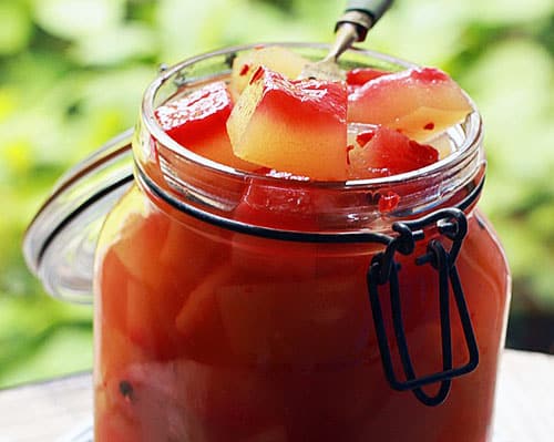 confiture de zeste de pastèque