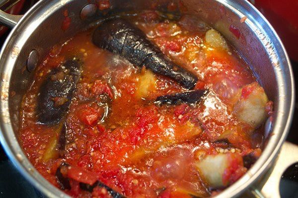 eggplant cooking