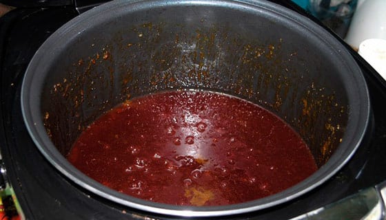 jam in a slow cooker