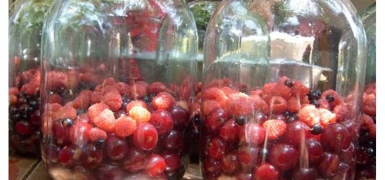 cherries in a jar