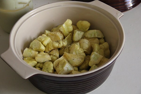 squash in a saucepan