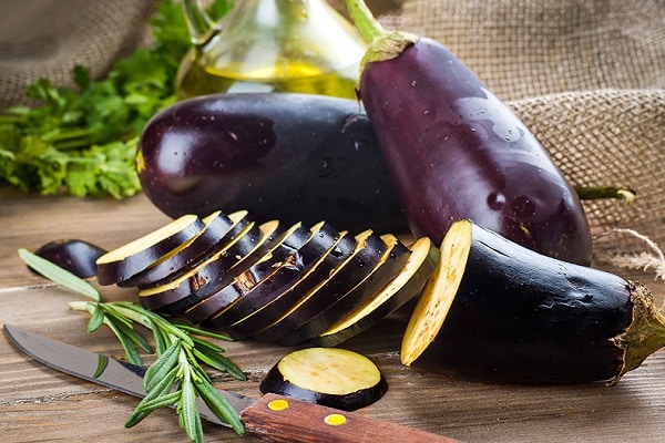 chopped eggplant