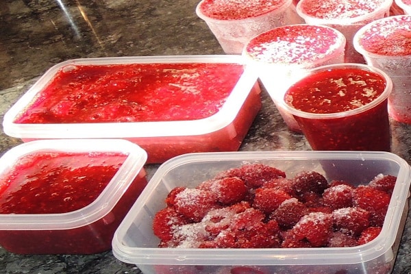 frozen raspberries