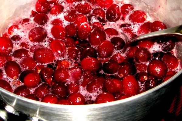 cranberries in sugar