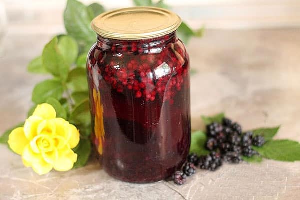 blackberry compote for the winter