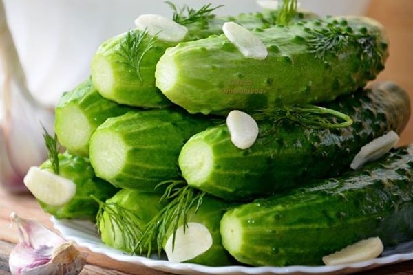 cucumbers on a plate