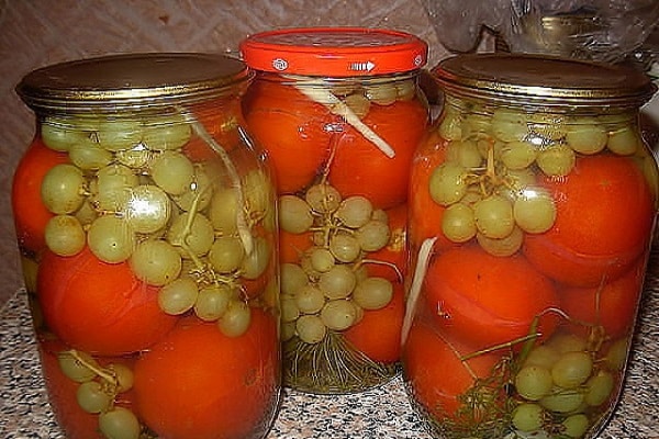 combinado con uvas