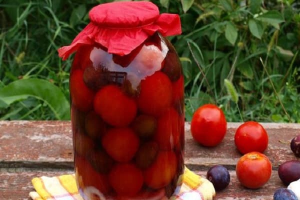 peeled plums