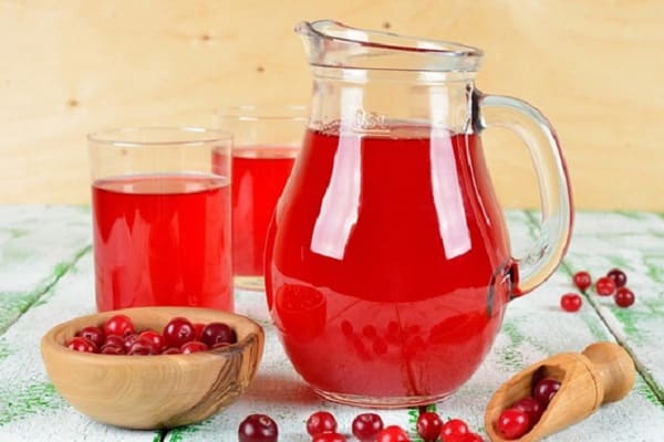 jugo de arándano rojo