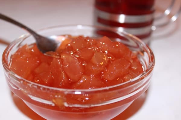 ranetki jam in a bowl