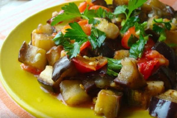 eggplant in a plate