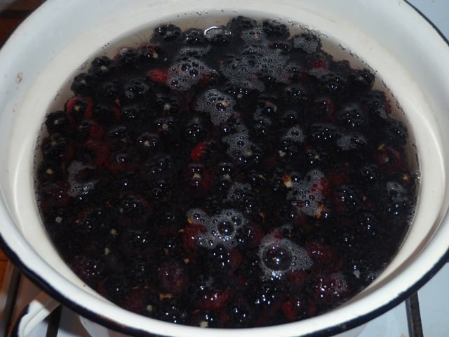 blackberry compote for the winter