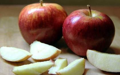 manzanas en rodajas