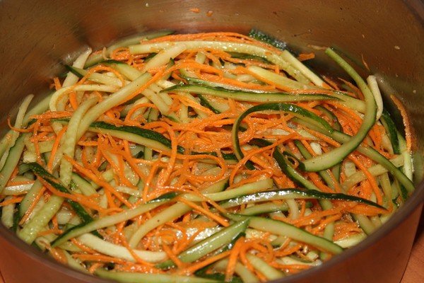 cucumbers in Korean for the winter