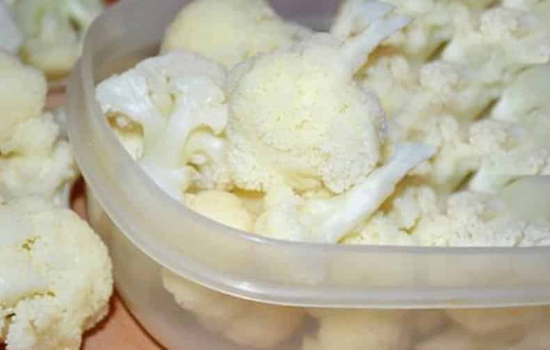 inflorescences of cauliflower