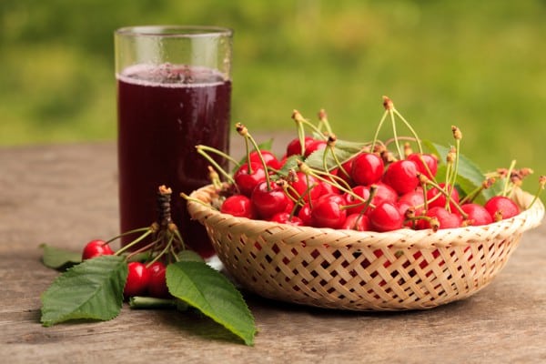 compote with cherries