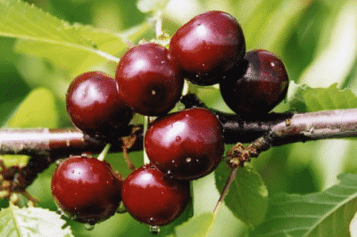 híbrido de cereza y cereza de pájaro