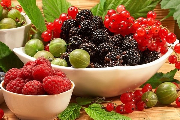 raspberries and gooseberries