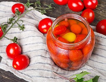 tomates con miel