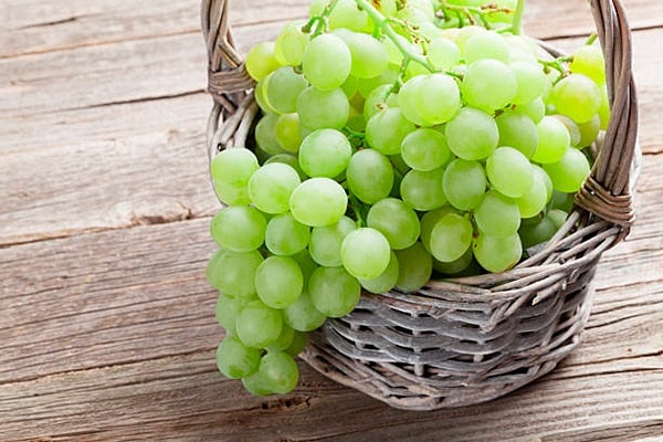 basket with bunches