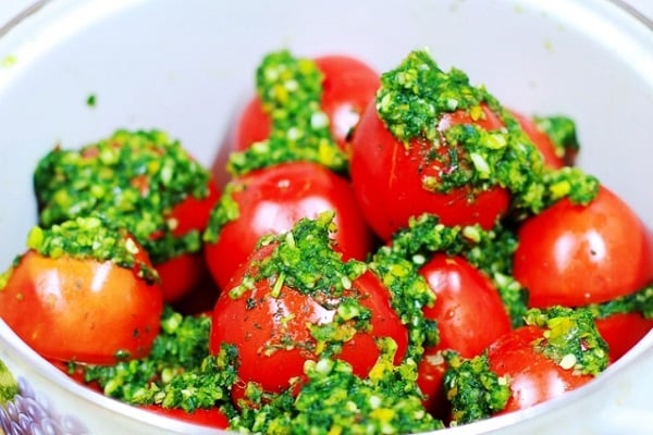 verduras ligeramente saladas