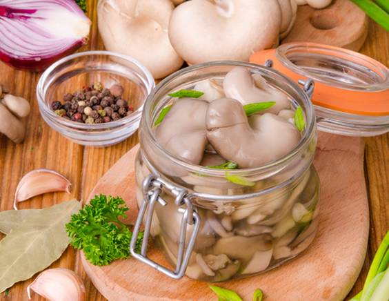 pickled mushrooms