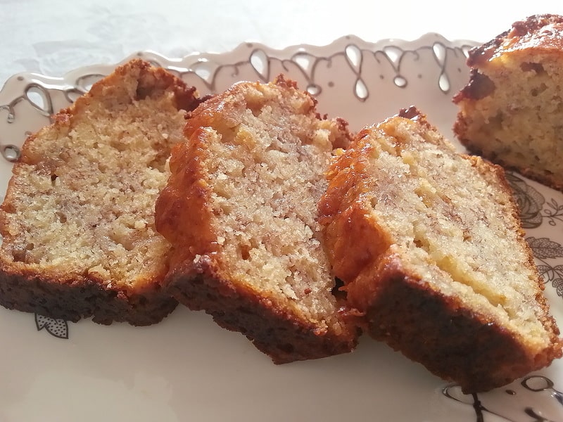 Banana cocoa bread