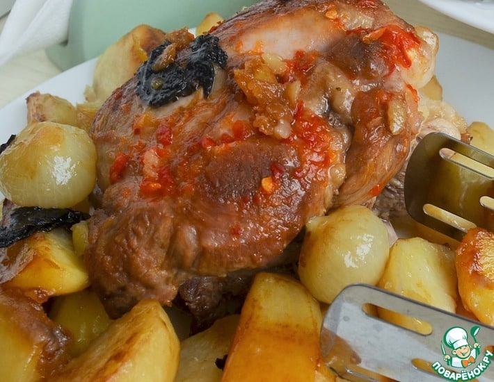 Pork with potatoes Man's whim