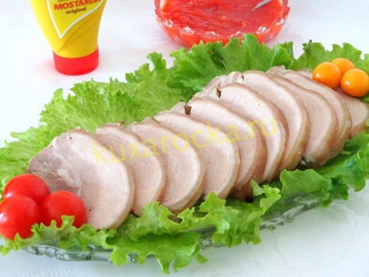 Boiled pork roll