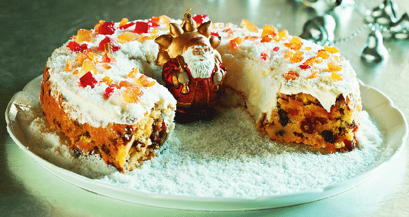 English christmas cupcake