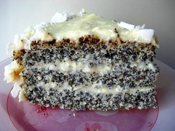 Poppy coconut cake