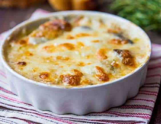 Julienne de poulet aux champignons